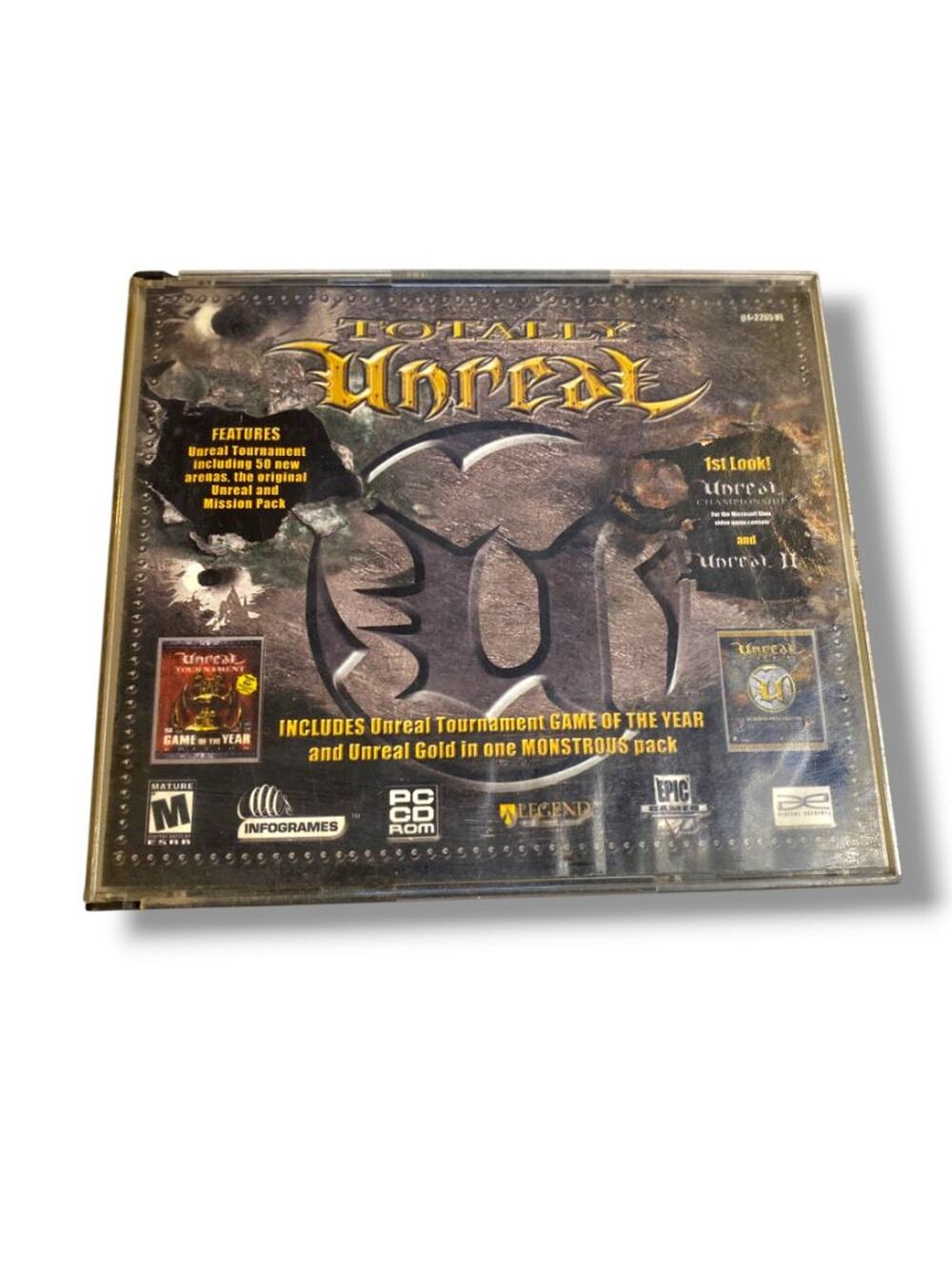 Vintage PC Video Game Totally Unreal Tornament and Gold Infogrames Untested 4